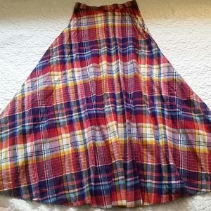 Vintage Plaid Multicolor Women's Skirt